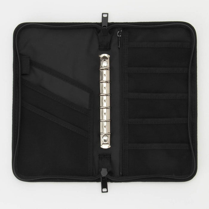 Muji Polyester Passport Case with Clear Pocket Black 23.5x13x2.5cm 38743668 NEW_3