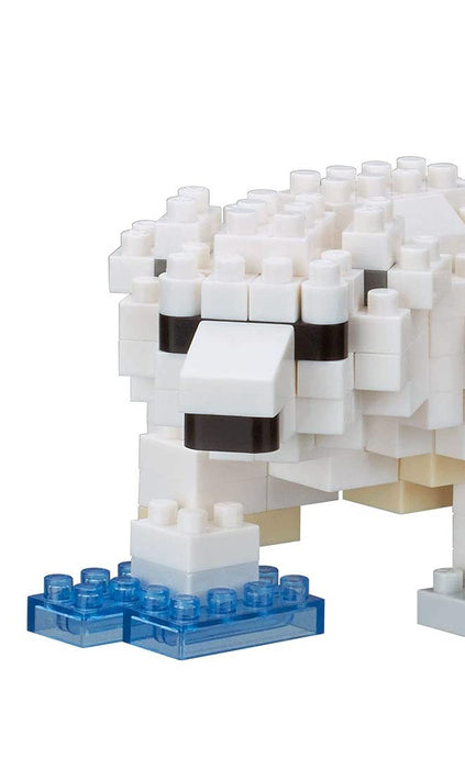 Kawada Nanoblock Polar Bear NBC294 Plastic Block White 220 pieces Animal NEW_3