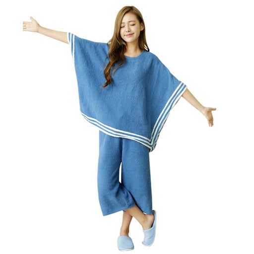 Luanna Jena Roomwear Women's Pajamas Poncho Three-quarter Length 2-piece QW629_1