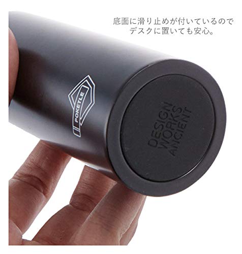 POKETLE Water bottle Mug Bottle Slim 120ml Stainless Steel Black Insulated NEW_5