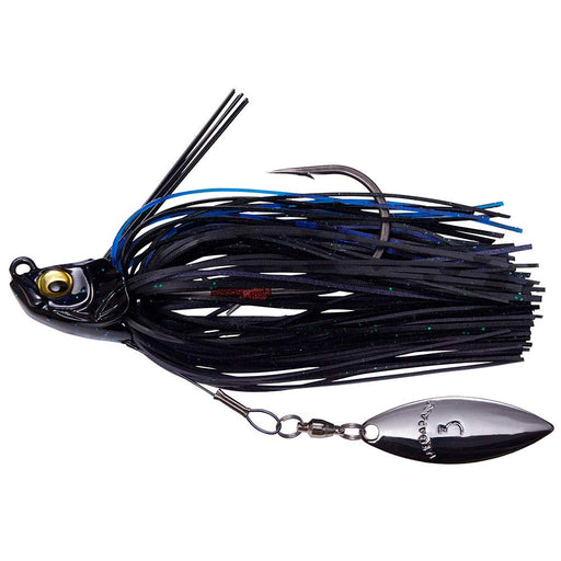 Megabass Lure UOZE SWIMMER 1/2 oz Black Blue Silicone Hook Size 4/0 ‎4131143216_1