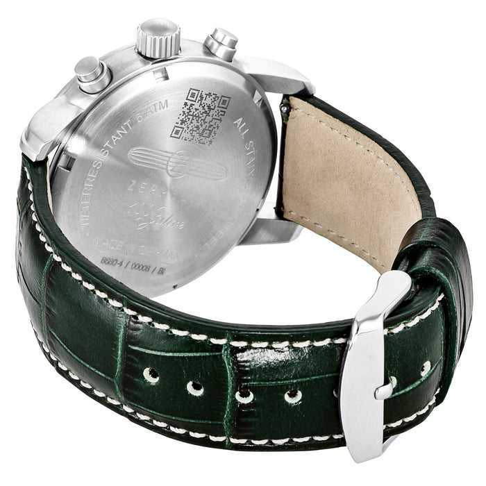 ZEPPELIN Watch 8680-4 Men's Green Analog Round Face 100th anniversary model NEW_3