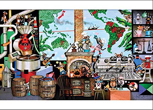 500pc Jigsaw Puzzle Fujishiro Seiji La Bee Coffee Roots of Life ‎38x53cm 500-264_1