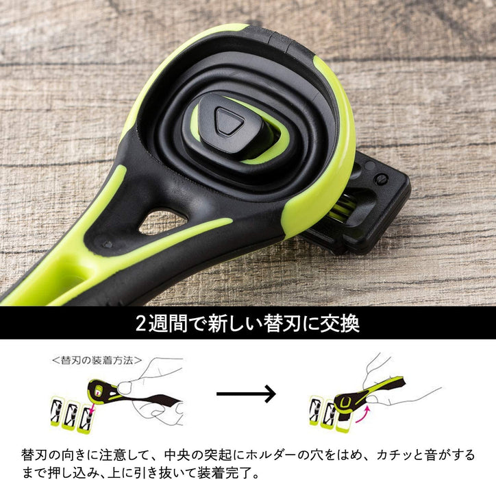 KAI Xfit 3D Head 5-Blade Shaving Razor Shaver 2-Holder & 8-Refills Made in Japan_6