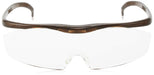 Hazuki Loupe large 1.6x clear lens Brown Acrylic Lens Glasses Type with Case NEW_2
