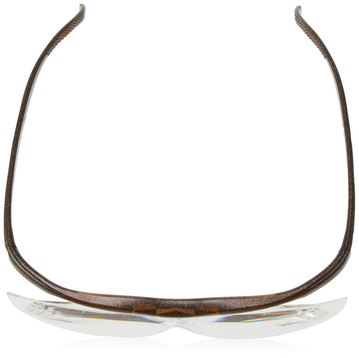 Hazuki Loupe large 1.6x clear lens Brown Acrylic Lens Glasses Type with Case NEW_4
