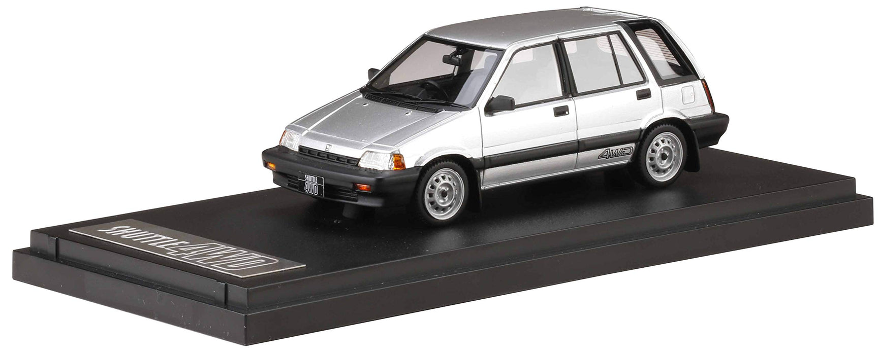 MARK43 1/43 Honda CIVIC SHUTTLE 4WD M AR 1984 Silver Model Car PM43121MS NEW_1
