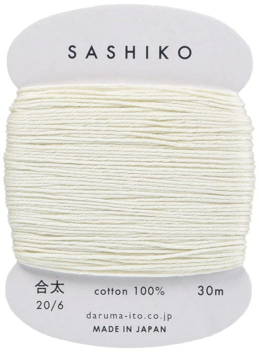 Daruma Sashiko Thread Card Roll Col.202 30m 01-2410 Hand Wash Only Cotton NEW_1