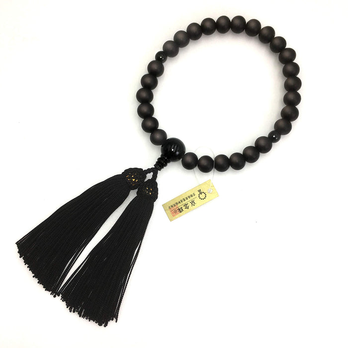 Urushi Product Japanese Buddhist Prayer Beads JUZU for Men Ebony Made in Japan_2