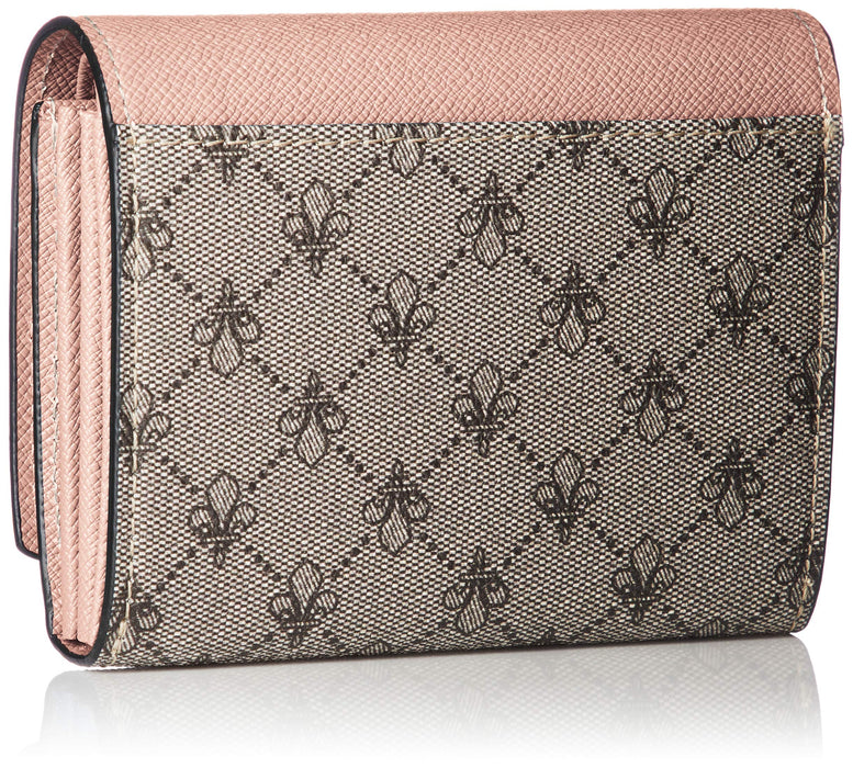 Patrick Cox Wallet Rich Lily pattern print PVC & cowhide combi Compact PXLW7LS1_2