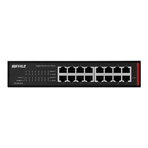 BUFFALO Giga Layer 2 Smart Switch 16 Port BS-GS2016 Network Black OFF-NONE-ON_1