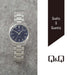 Citizen Q&Q Watch QB78-212 Navy x Silver Waterproof Men's Stainless Steel NEW_2