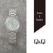 Citizen Q&Q QB78-201 Watch Analog Waterproof Stainless Steel Band Men's Silver_2