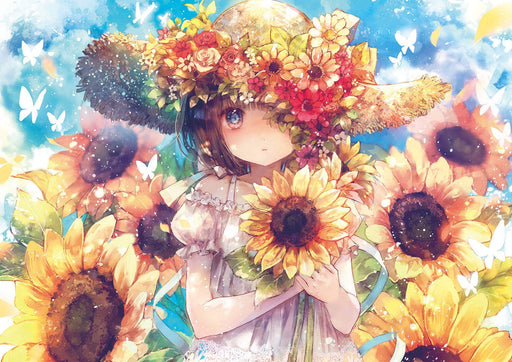 Epoch 108 pieces Jigsaw Puzzle Onineko Sunflower Story 18.2x25.7cm ‎03-060 NEW_1