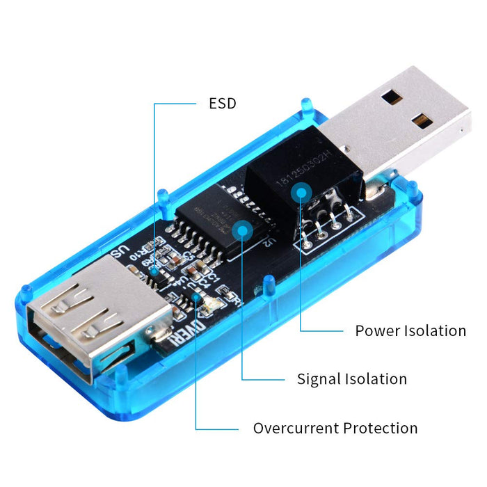 Geeekpi USB Isolator Module ADUM3160 5KVESDMAX Upstream ShortCircuit Protection_2