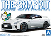 Aoshima 1/32 Snap Kit Series Nissan GT-R Brilliant White Pearl Model Kit 07-B_4