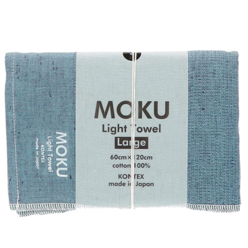 Imabari Towel Contex MOKU Light Towel Size L Turquoise Blue Washing machine Safe_1