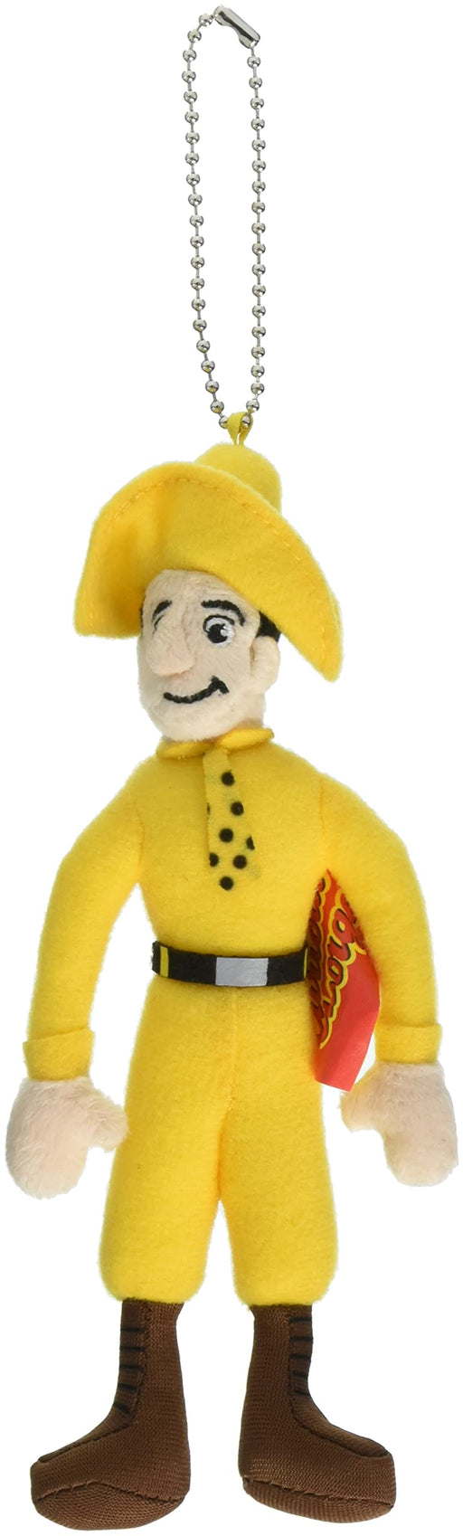 Sunarrow Curious George Yellow Hat Uncle Plush Mascot K7850 with Ball Chain NEW_1