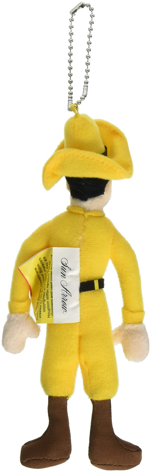 Sunarrow Curious George Yellow Hat Uncle Plush Mascot K7850 with Ball Chain NEW_2