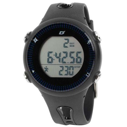 ALIAS Watch Digital Men's Pedometer Black Blue ADWW18111PM-05 Polyurethane NEW_1