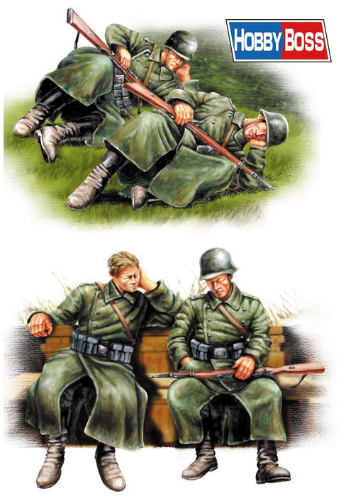 Hobby Boss 1/35 German Infantry Resting Set Figure Plastic Model Kit 84420 NEW_1