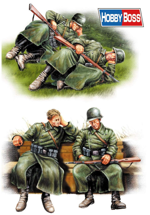 Hobby Boss 1/35 German Infantry Resting Set Figure Plastic Model Kit 84420 NEW_1