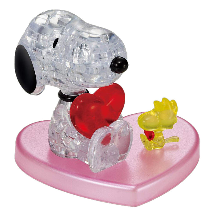 BEBERLY 31-Piece Crystal Puzzle Snoopy Hug Heart Peanuts 50248 Plastic 3D Puzzle_1