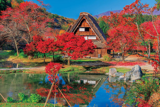 EPOCH 1000 Piece Jigsaw Puzzle Autumn Colors in Shirakawa-go, Gifu ‎10-812 NEW_1