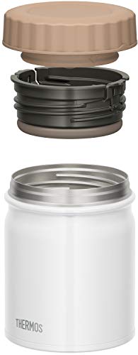 THERMOS vacuum insulation soup jar White 400ml JBT-400 WH Stainless Steel NEW_2