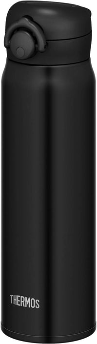 THERMOS Vacuum Insulated Mobile Mug One Touch Open Black 600ml JNR-601 MTBK NEW_1