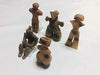 Japanese Jomon pottery Dogu Miniature Figure Set of 5-piece H6-8cm Mono Kikaku_2