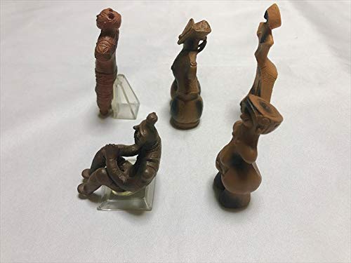 Japanese Jomon pottery Dogu Miniature Figure Set of 5-piece H6-8cm Mono Kikaku_3