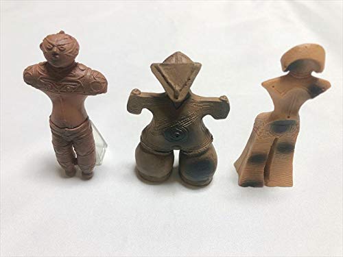 Japanese Jomon pottery Dogu Miniature Figure Set of 5-piece H6-8cm Mono Kikaku_4