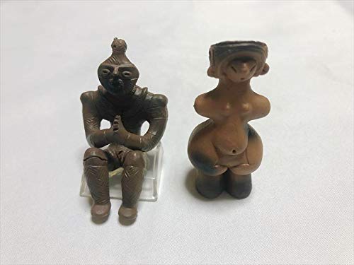 Japanese Jomon pottery Dogu Miniature Figure Set of 5-piece H6-8cm Mono Kikaku_5