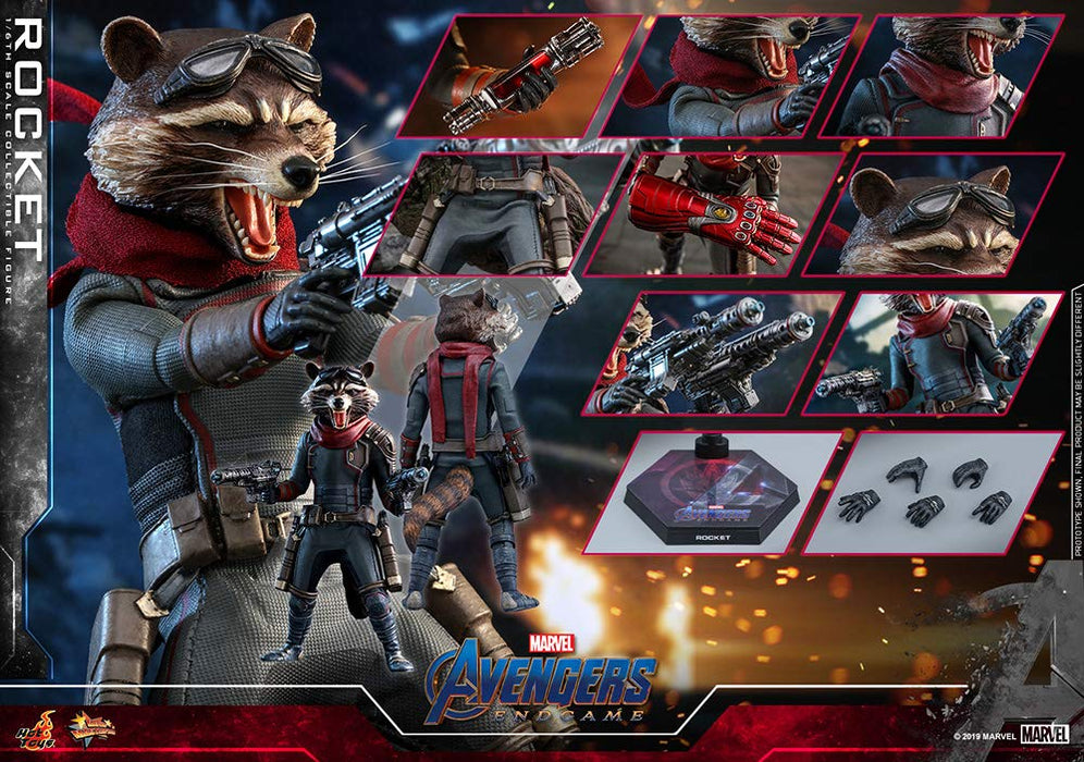 Movie Masterpiece Avengers Endgame 1/6 Action Figure Rocket Hot Toys HT904925_8