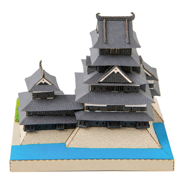 Kawada Paper Nano Matsumoto Castle Building Kit PN-140 Paper Craft Multicolor_7