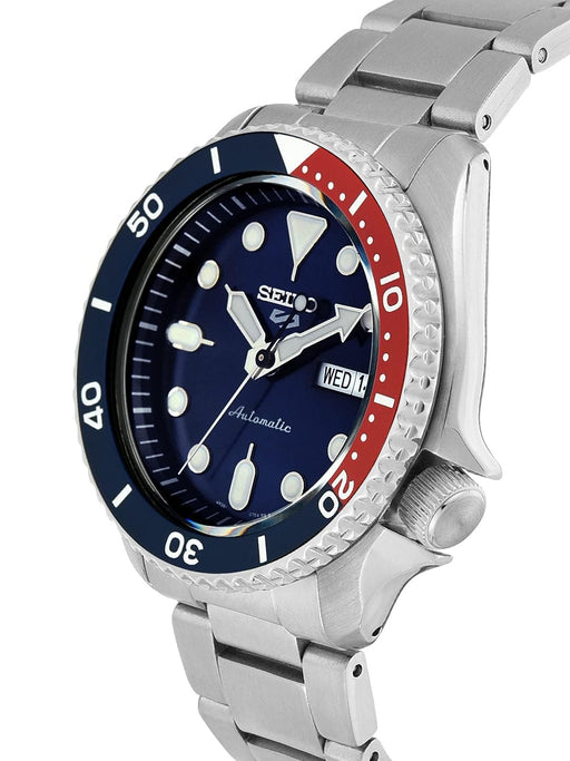 SEIKO 5 SRPD53K1 Sports Pepsi Color Automatic Mechanical Diver Men Watch NEW_2