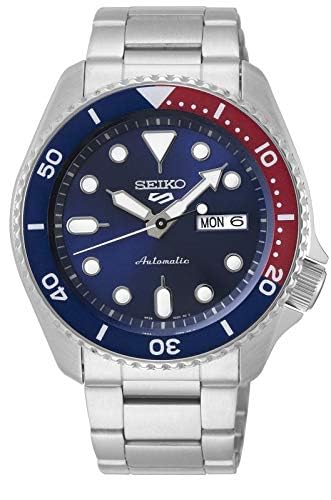 SEIKO 5 SRPD53K1 Sports Pepsi Color Automatic Mechanical Diver Men Watch NEW_6