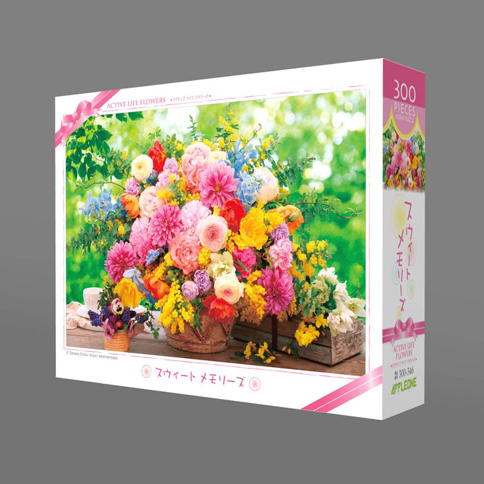 APPLEONE 300-Piece Jigsaw Puzzle Sweet Memories Active Life Flowers ‎300-346 NEW_2