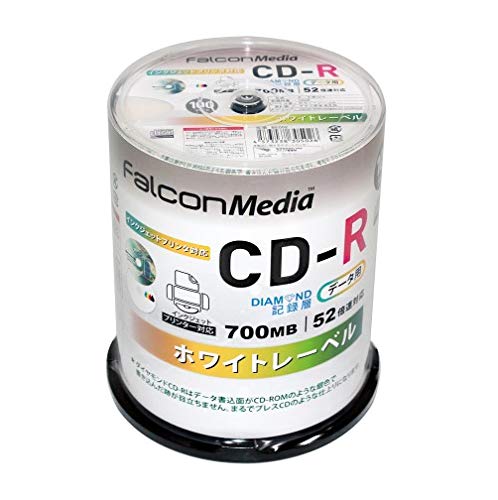 FalconMedia Diamond CD-R BE002 52X Set of 100 discs For Single Recording NEW_1