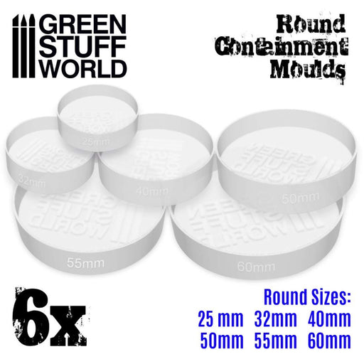 GREEN STUFF WORLD Base Mold Silicone Mold Circular Miniature Tool GSWD-2140 NEW_2