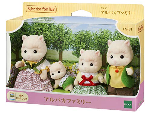 EPOCH Sylvanian Families alpaca family Doll FS-31 Father, Mother, Kids Doll NEW_2