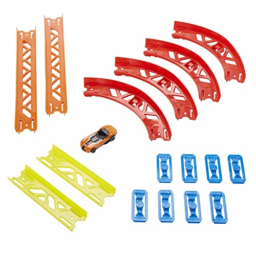 Hot Wheels Track Builder Unlimited Playset Premium Curve Pack w/ Mini Car GLC88_1