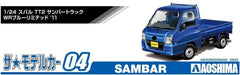 1/24 The Model Car Series No.4 SUBARU TT2 SAMBAR Truck WR Blue Ltd. 2011 Kit NEW_4