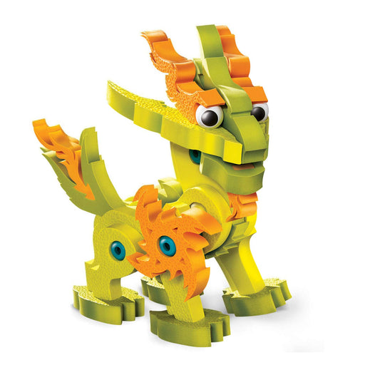 Happinet Soft Puzzle Block Blocko Dragon Series Light Dragon 57-piece Soft Parts_1