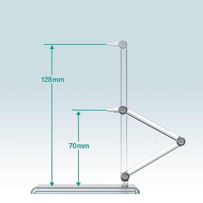 Set of 3 Clear ABS Display Stands for Figures and Models THE Simple Stand G96727_8