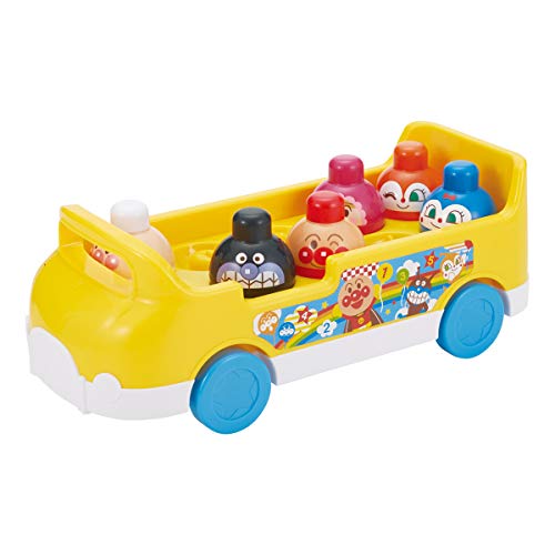 Baby Lab. Anpanman Educational Toy Counting Tsumitsumi Bus Stacking Blocks NEW_2