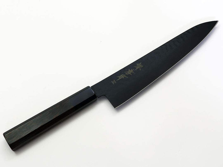 Kurokage Gyuto 210 V Gold No.10 Hammer Fluorine Processed Japanese Style Knife_2