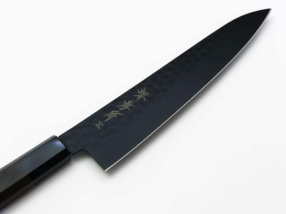 Kurokage Gyuto 210 V Gold No.10 Hammer Fluorine Processed Japanese Style Knife_3
