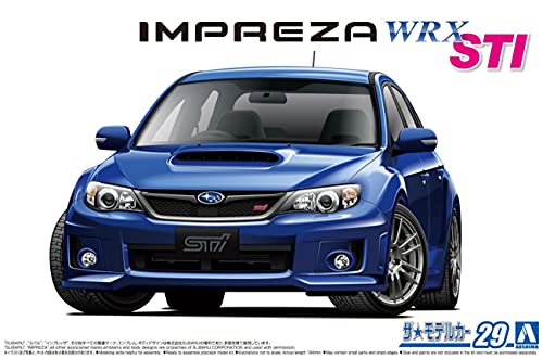 AOSHIMA 1/24 The Model Car No.29 SUBARU GRB IMPRESA WRX STI '10 Model Kit NEW_4